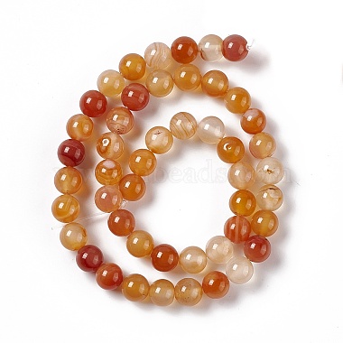 Natural Red Agate Beads Strands(G-C011-01C)-3