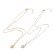 Rack Plating Alloy Hand Pendant Necklaces Sets(NJEW-B081-11A)-2