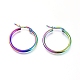 201 Stainless Steel Hoop Earrings(X1-EJEW-A052-20J-M)-1