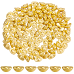 100Pcs Zinc Alloy Ingots/Gold Bars Display Decorations, for Dollhouse Accessories Pretending Prop Decorations, Golden, 9.5x7x5mm(DJEW-SP0001-30)