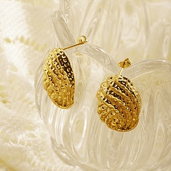 Stainless Steel Seashell Shape Earrings for Women(YL2930-1)