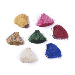 Polyester Tassel Decoration Accessories, Mixed Color, 50~56x18~21mm(FIND-L007-C)