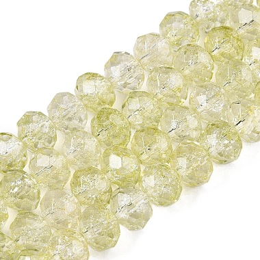 Pale Goldenrod Rondelle Glass Beads