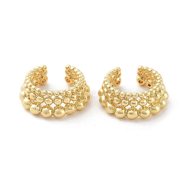 Round Brass Earrings