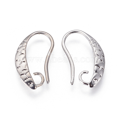 Platinum Brass Earring Hooks