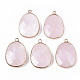 Natural Rose Quartz Pendants(G-T131-08H)-1