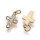 316 Surgical Stainless Steel Tiny Cross Charms(STAS-F256-023D-G)-3