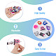 8Pcs 8 Styles Cheer Theme PVC Plastic Beads(FIND-TA0008-71)-5