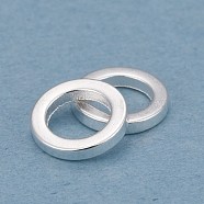 Brass Linking Rings, Long-Lasting Plated, Round Ring, 925 Sterling Silver Plated, 6x1mm, Inner Diameter: 4mm(KK-Y003-03A-S)