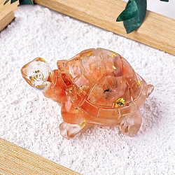 Natural Sunstone Display Decorations, Resin Home Office Decoration, Tortoise, 50x30mm(PW-WG32FD3-07)