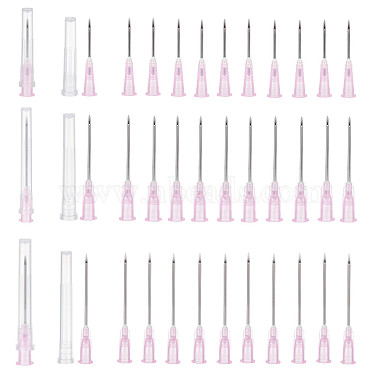 Pink Plastic Dispensing Needles
