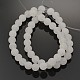 Jade blanc naturel perles rondes brins(X-G-D662-8mm)-2