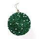 boule de noel mousse & plastique imitation perle pendentif décoration(FIND-G056-01A)-3