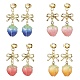 4paires 4 couleurs de boucles d'oreilles en résine(EJEW-TA00481)-1