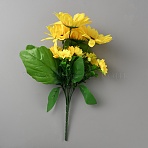 Silk & Iron Wire Artificial Sunflower Bouquets, Home Wedding Decor, Yellow, 320x230x190mm(AJEW-WH0709-216)