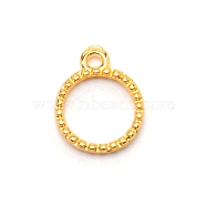 Alloy Open Back Bezel Charms, for DIY UV Resin, Epoxy Resin, Pressed Flower Jewelry, Ring, Golden, 15x12x2.5mm, Hole: 1.5mm(FIND-WH0091-53)