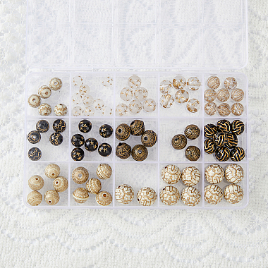 13 Style Plating Acrylic Beads(OACR-HY0001-03)-6