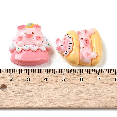 Piggy Food Theme Opaque Resin Imitation Food Decoden Cabochons(RESI-S396-15)-3