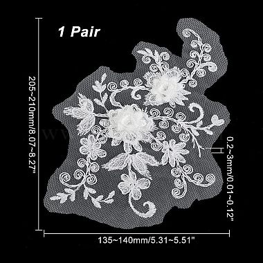 3D Flower Polyester Embroidery Appliques(DIY-WH0043-93)-2