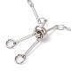 Brass Bar Link Chain Bracelet Making(AJEW-JB01187-02)-3