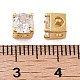 Étagères en laiton micro pavé perles de zircon cubiques(KK-Z071-39G)-3