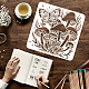 Plastic Reusable Drawing Painting Stencils Templates(DIY-WH0172-538)-3