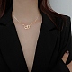 Heart Titanium Steel Cable Chain Necklaces for Women(PW-WG60106-01)-1