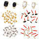18Pcs 3 Style Alloy Rhinestone Stud Earrings(DIY-OC0010-11)-1