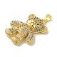 Brass Micro Pave Cubic Zirconia Pendants(KK-Z042-16G-01)-2