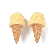 Imitation Food Resin Ice Cream Display Decorations, Dollhouse Decorations Accessories, Lemon Chiffon, 34x16.5mm(RESI-P040-01B)