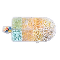 (Defective Closeout Sale: Disordered )DIY 9 Style Glass & Resin & Polymer Clay Beads Jewelry Making Finding Kit, Rice & Round & Flat Round, Ice Cream Theme, Mixed Color, 153x79.5x18mm(DIY-XCP0003-53)