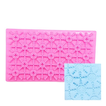 Food Grade Plastic Cookie Printing Moulds, DIY Biscuit Baking Tool, Star, Pink, 122x72x20mm