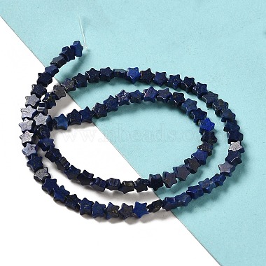 Natural Lapis Lazuli Beads Strands(G-G085-B02-02)-2