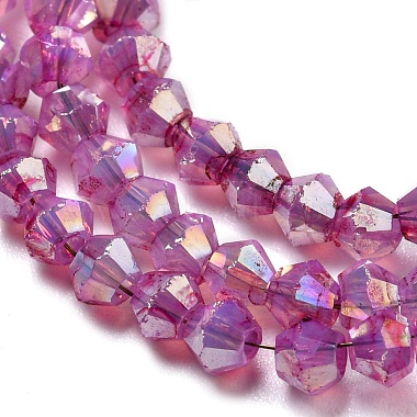 Baking Painted Transparent Glass Beads Strands(DGLA-F002-04F)-4