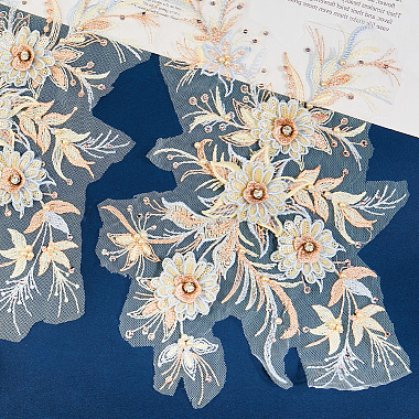 ポリエステル、アクリル、ラインストーン、アップリケ、刺繍、ABS、スパンコール(FIND-WH20019-165A-02)-7