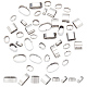 40Pcs 4 Styles 304 Stainless Steel Slide Charms/Slider Beads(STAS-BC0003-65)-1