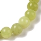 8mm Round Natural Lemon Jade Braided Bead Bracelets(BJEW-C067-01B-02)-3