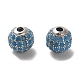 Perles de zircone cubiques en argent sterling 925 plaquées rhodium(STER-H110-24A-02P)-1