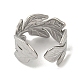304 Stainless Steel Open Cuff Ring(RJEW-C067-11P)-3