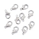 Platinum Plated Alloy Lobster Claw Clasps(X-E105-NF)-2