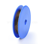 Round Copper Craft Wire, for Jewelry Making, Golden, 0.4mm, about 80m/roll(X-CWIR-E004-0.4mm-G)