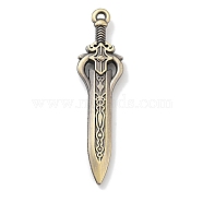 Tibetan Style Alloy Big Pendants, Sword Shapes, Antique Bronze, 56x14x5.5mm, Hole: 1.4mm(PALLOY-S031-01)