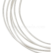 Sterling Silver Wire, Silver, 0.8mm, about 3.28 Feet(1m)/pc(OCOR-WH0074-08A-S)