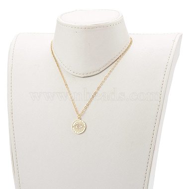 Brass Micro Pave Clear Cubic Zirconia Pendant Necklaces(NJEW-JN03388)-5