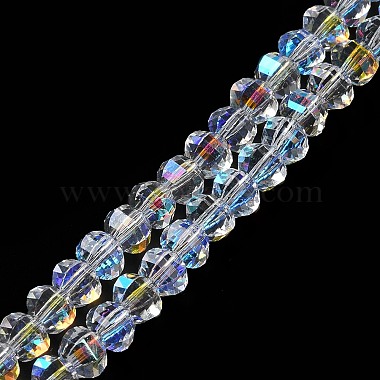 Transparent Electroplate Glass Beads Strands(GLAA-Q099-H01-09)-2