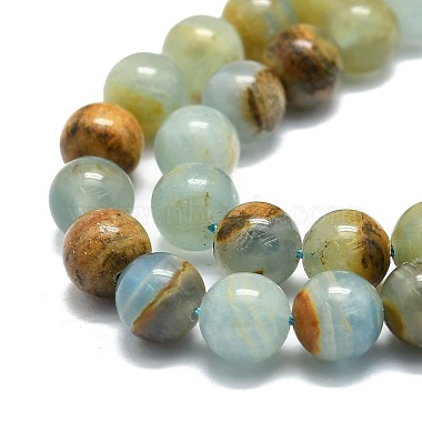 Natural Blue Calcite Beads Strands(G-E576-09B)-3
