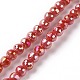 Electroplate Opaque Solid Color Glass Beads Strands(GLAA-E036-11E)-1