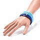 5Pcs 5 Colors Handmade Polymer Clay Heishi Surfer Stretch Bracelet Sets(BJEW-JB08691)-3