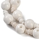 Natural White Jade 3-Hole Guru Beads Strands(G-H064-E03-01)-4