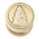 Christmas Golden Tone Round Wax Seal Brass Stamp Heads(AJEW-M040-01G-A)-2